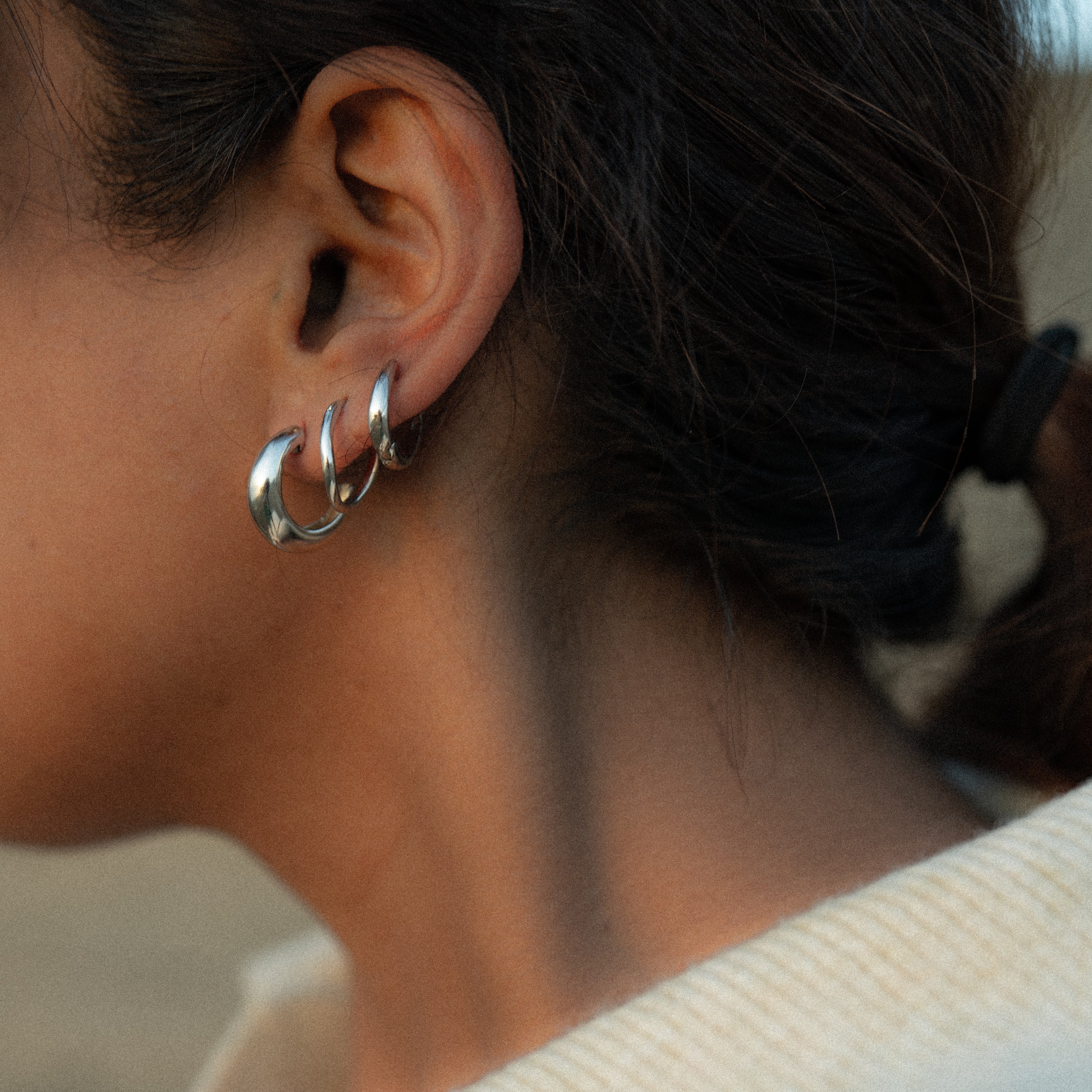 Silver Hoop Earrings